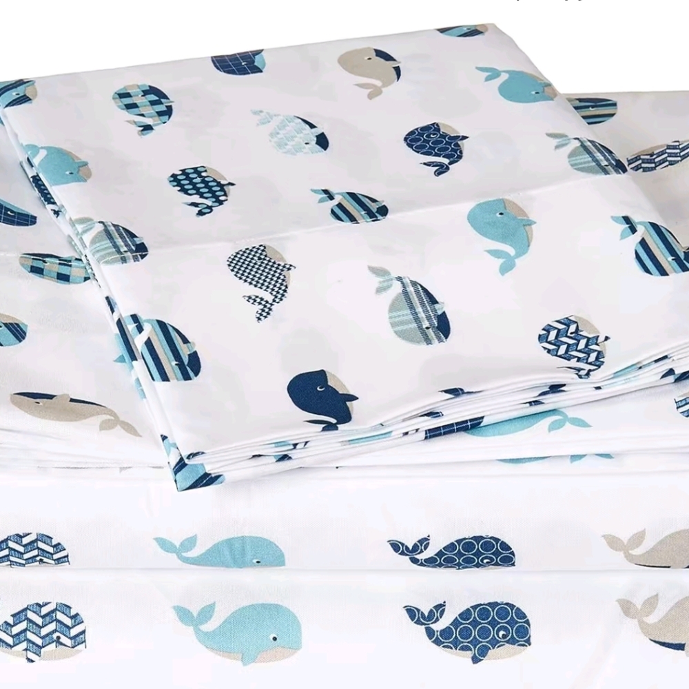 Twin whale sheet set